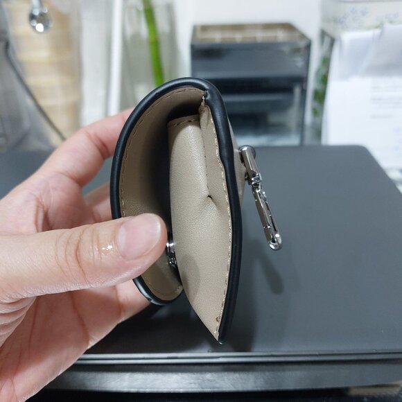 Calvin Klein Clip On Bag Coin Purse Keyring Keychain Charm Mini Wallet 2 Colors - Picture 8 of 11